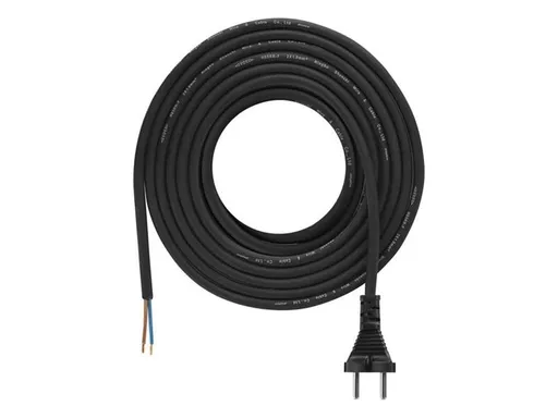 Flexo šňůra gumová 2x1,0mm2 5m černá EMOS S03050