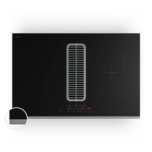 Klarstein Verosteel indukční varná deska s integrovaným odsavačem par, elegantní, minimalistická, výkonná 8400W 80cm