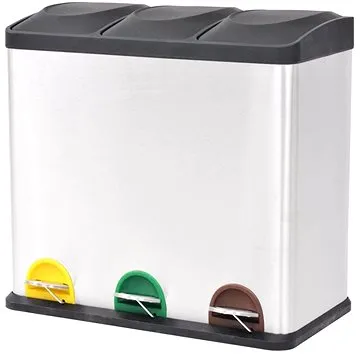 Odpadkový koš na tříděný odpad nerezový 54 l 50602 (2802,89)