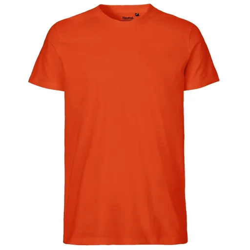 Neutral Pánské tričko Fit z organické Fairtrade bavlny - Oranžová | XL