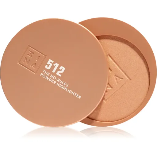3INA The No-Rules Powder multifunkční líčidlo pro oči, rty a tvář odstín 512 - Soft pearly gold, highlighter 8 g