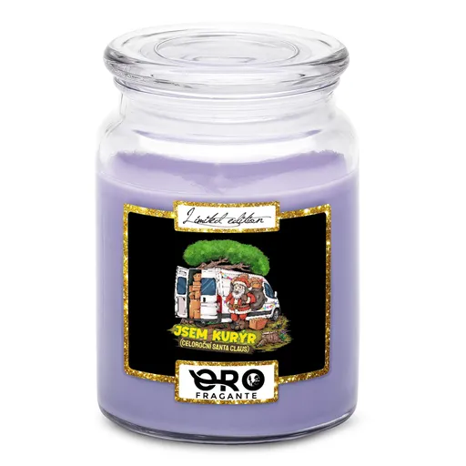 Svíčka Celoroční kurýr (Vůně svíčky: Levandule)