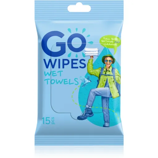 GoWipes Wet Towels osvěžující vlhčené ubrousky 15 ks