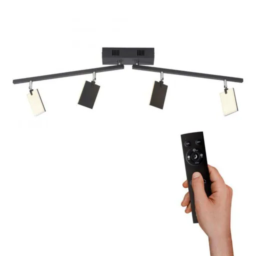 PAUL NEUHAUS PURE-MIRA LED stropní svítidlo stmívatelné CCT paměť 2700-5000K černá perleť 6356-18