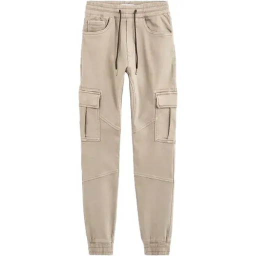 CELIO VOKIT Pánské kalhoty, béžová, velikost