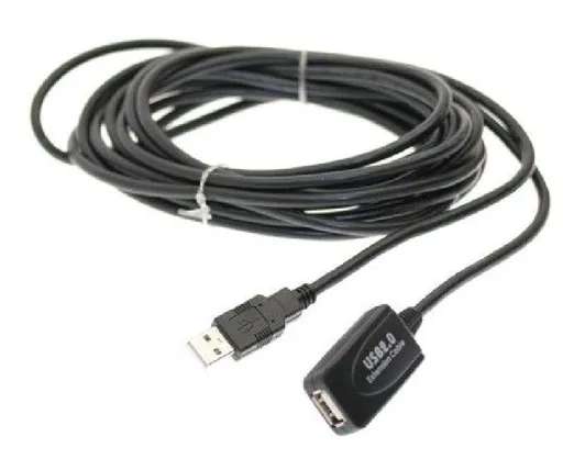 PremiumCord USB 2.0 repeater a prodlužovací kabel A/M-A/F 5m
