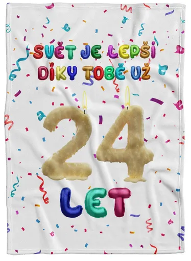 Deka Svět je lepší díky Tobě (věk: 24, Podšití beránkem: NE)