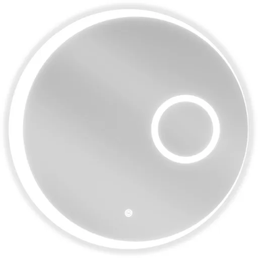 MEXEN Ella zrcadlo s osvětlením s kosmetickým zrcátkem, 60, LED 600 9811-060-060-611-00