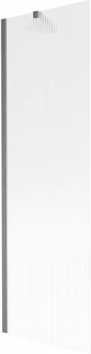 MEXEN/S Next vanová zástěna FIX 60 x 150, proužky, grafit kartáčovaná 895-060-000-00-09-66