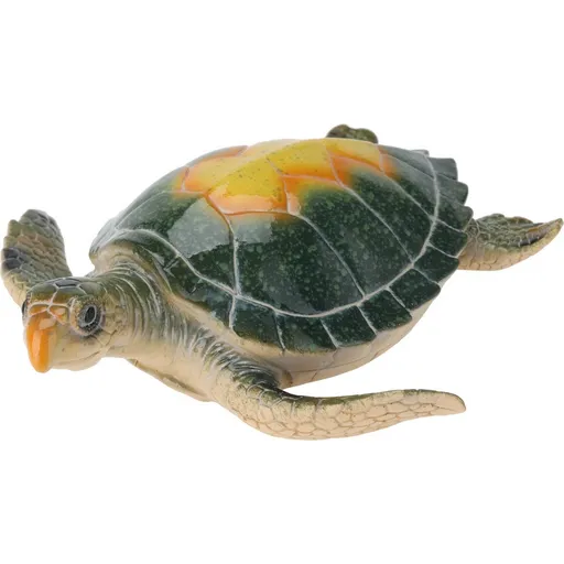 Nástěnná dekorace Želva žlutá, polyresin, 21 x 7 x 21,5 cm