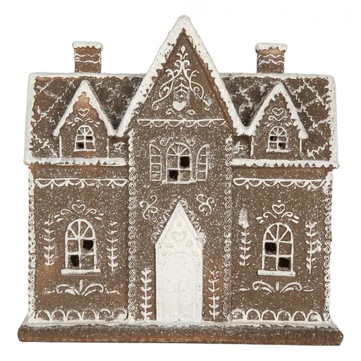Perníková LED chaloupka Gingerbread Cotti - 26*10*25 cm Clayre & Eef