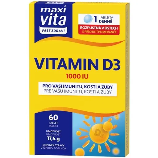 VITAR MAXI VITA VITAMIN D3 60 TBL. Doplněk stravy, , velikost