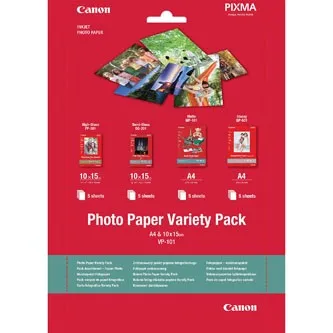 Canon Photo Paper Variety Pack VP-101 0775B079, 20ks, bílý, foto papír