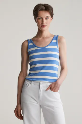 TRIČKO GANT STRIPED TANK TOP PERFECT BLUE