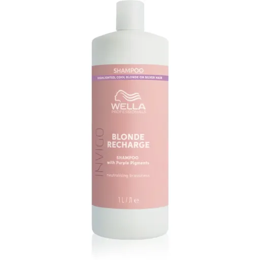 Wella Professionals Invigo Blonde Recharge šampon pro blond vlasy neutralizující žluté tóny 1000 ml