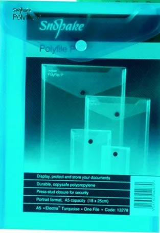 Snopake - Desky spisové A5, SNOPAKE, mix