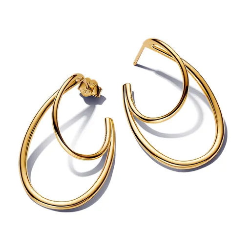 Pandora Dvojité pozlacené náušnice Essence Shine 263870C00