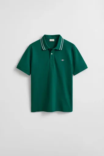 POLOKOŠILE GANT COLLAR TIPPING SS POLO DEEP FOREST GREEN