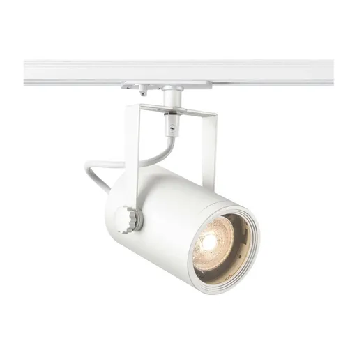 SLV BIG WHITE EURO SPOT, bodové svítidlo pro vysokonapěťovou 1fázovou proudovou sběrnici, QPAR51, bílé, max. 25 W, vč. 1fázového ada