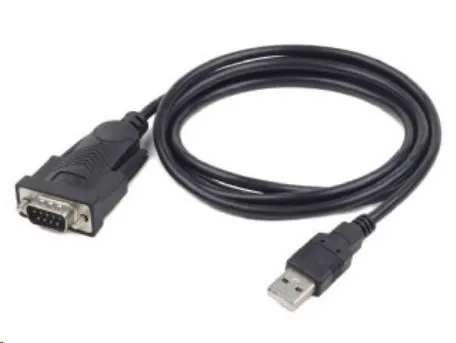GEMBIRD Kabel adapter USB-serial 1, 5m 9 pin (com), černý