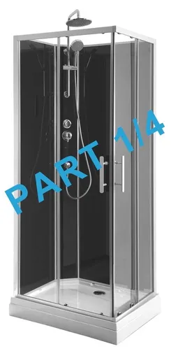 AQUALINE GRANVIK sprchový box 700x900x2180 komponent 1/4 sprchová vanička, bílá 16-070-09-11-00