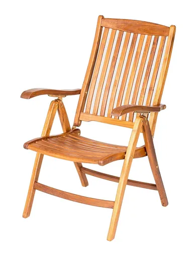 DEOKORK Skládací teakové křeslo REGINA
