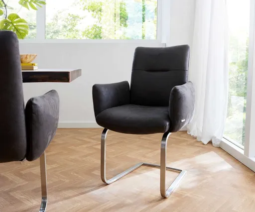 Jídelní židle Jova-Flex s područkami konzolová podnož plochá