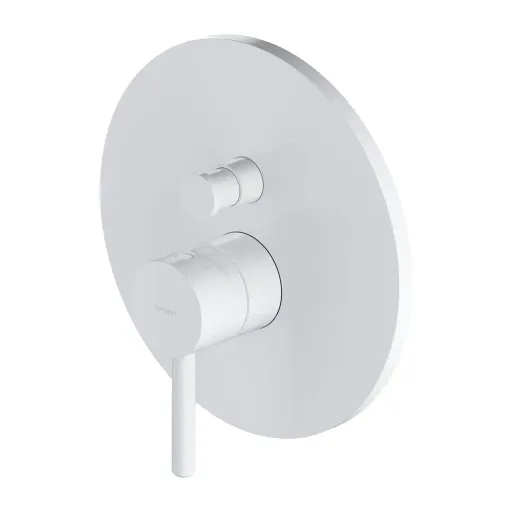 OMNIRES Y podomítková sprchová a vanová baterie, prvek na omítku, matná bílá Y1235ROWM