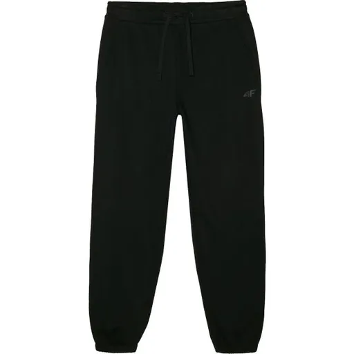 4F TROUSERS CAS FT Pánské tepláky, černá, velikost