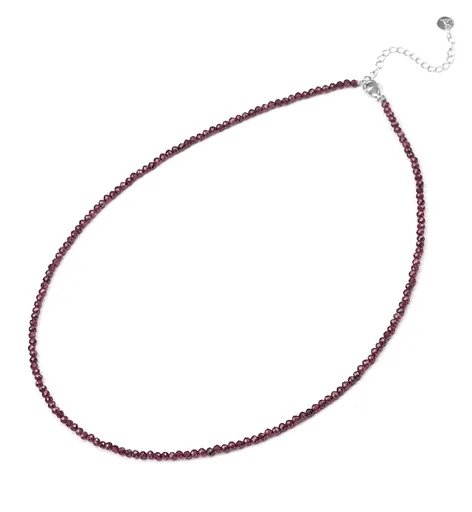 Agato Korálkový minerální náhrdelník s granátem POL-N11/47L