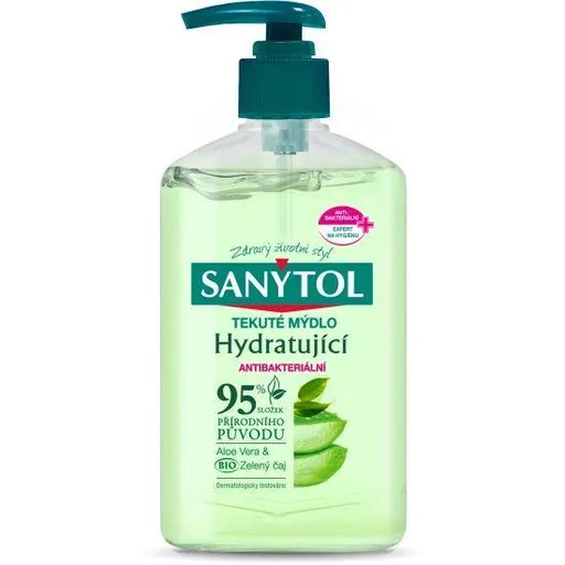 Mýdlo tekuté Sanytol hydratující aloe a zelený čaj 250ml