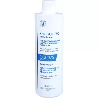 Ducray Mycí gel na obličej a tělo pro pokožku se sklonem k lupénce Kertyol PSO (Cleansing Gel) 400 ml