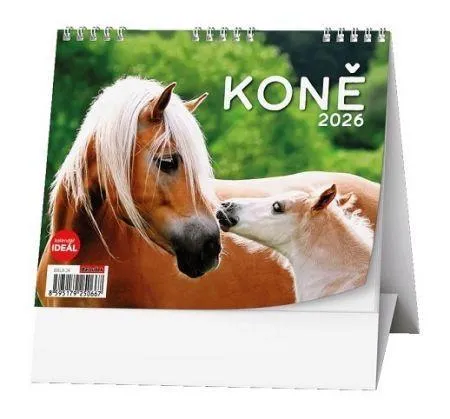Kalendář stolní týdenní Ideál Koně