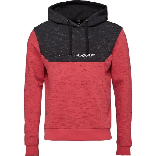 LOAP ECBAR Pánská mikina, červená, velikost
