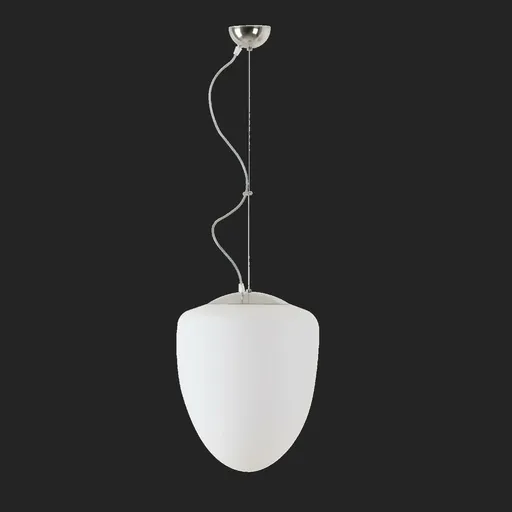 OSMONT AST60930 ASTRA L závěsné skleněné svítidlo nerez leštěná / bílá IP40 4000 K 27W LED DALI