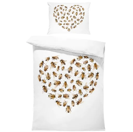 Povlečení Včelí srdce (Rozměr : 1x140/220 + 1x90/70)