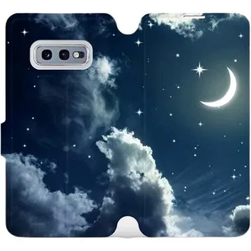 Flipové pouzdro na mobil Samsung Galaxy S10e - V145P Noční obloha s měsícem (5903226814350)