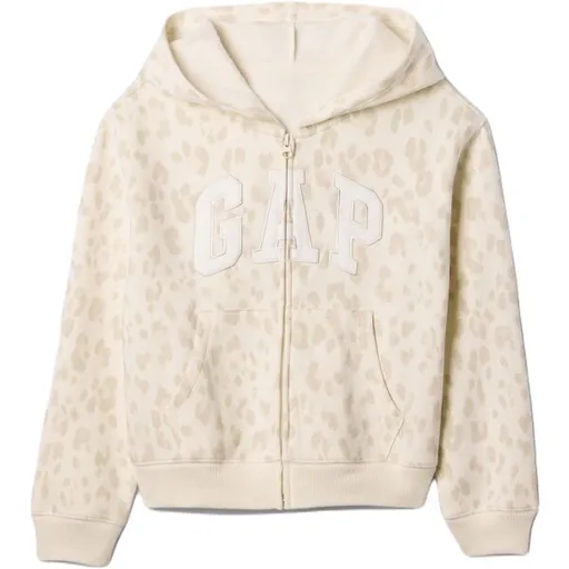 GAP V-FRCH LOGO Dívčí mikina, béžová, velikost
