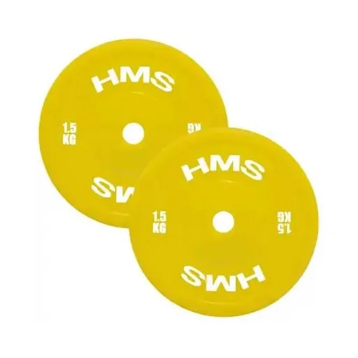 HMS TPP01 Sada olympijských kotoučů, žlutá, velikost 1,5 KG