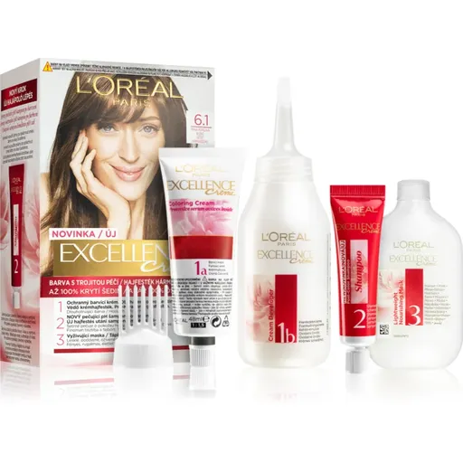 L’Oréal Paris Excellence Creme barva na vlasy odstín 6.1 1 ks