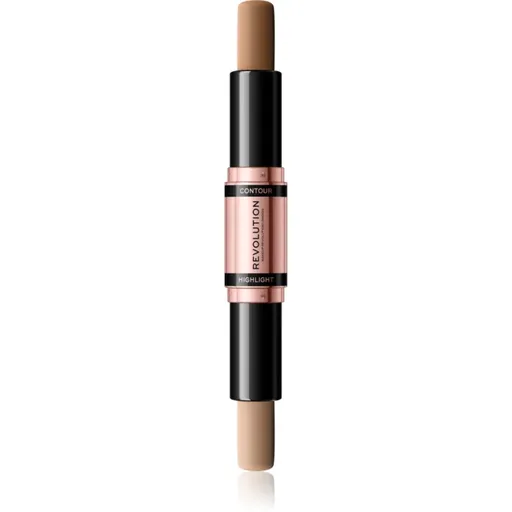 Makeup Revolution Fast Base oboustranná konturovací tyčinka odstín Light 2x4.3 g