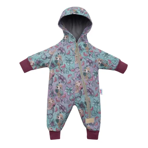 New Baby Softshellový kojenecký overal Mořské panny, vel. 98 (2-3r)