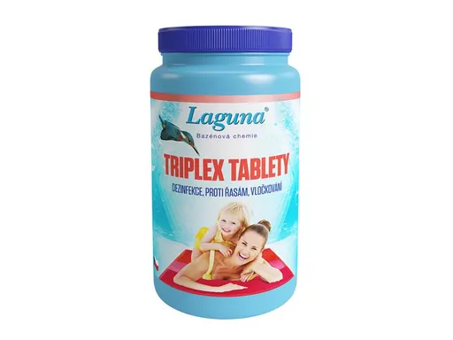 Multifunkční tablety pro chlorovou dezinfekci bazénové vody LAGUNA 3v1 Triplex 1kg - rozbaleno