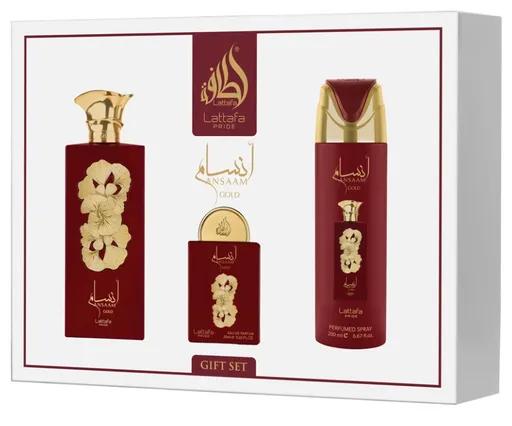 Lattafa Ansaam Gold - EDP 100 ml + EDP 20 ml + deodorant ve spreji 200 ml