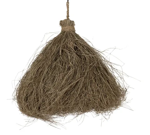 Přírodní stropní světlo se stínidlem z trávy Papua grass - Ø 75*76 cm/ E27 J-Line by Jolipa
