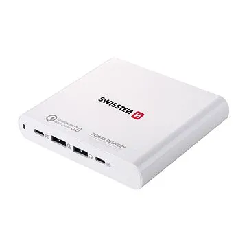 Swissten nabíječka pro notebook 87W 2xUSB 2xUSB-C (22013340)