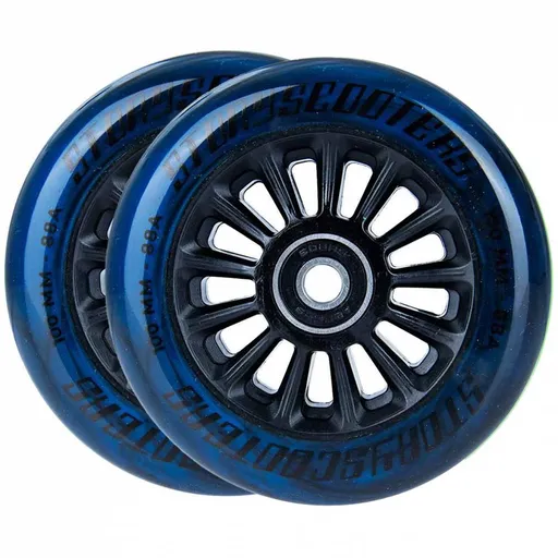 Kolečka na koloběžku Story Star Stunt 2ks, 100 mm, černo-modré