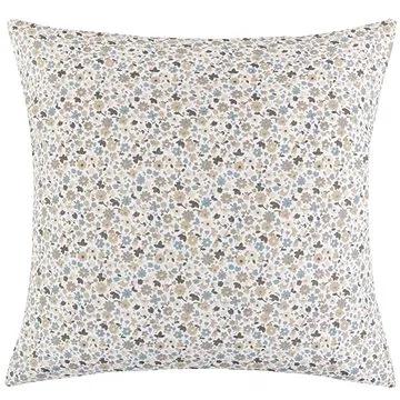 Bellatex s.r.o. Povláček Ema 45 × 45 cm béžovomodrý kvítek (9253)