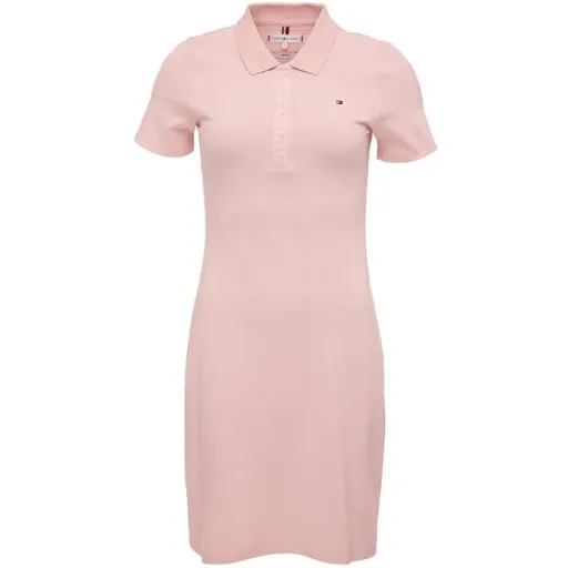Tommy Hilfiger 1985 SLIM PIQUE POLO DRESS Dámské šaty, růžová, velikost