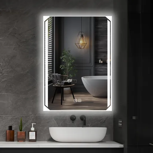 Koupelnové LED zrcadlo 60×80 cm